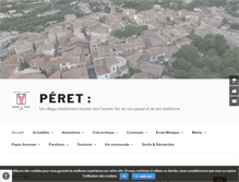 Tablet Screenshot of mairie-peret.fr